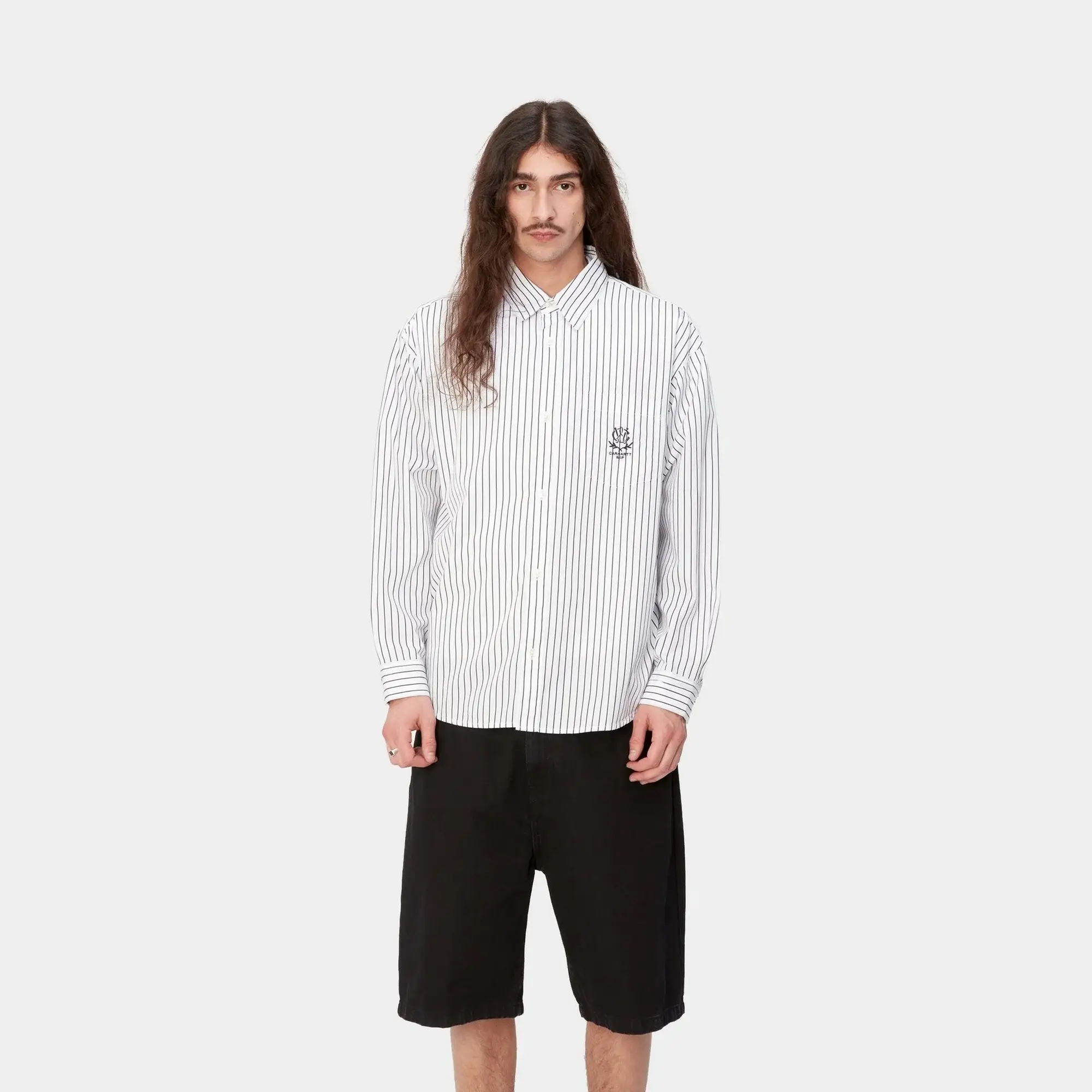 NMLinus Stripe Shirt | Black