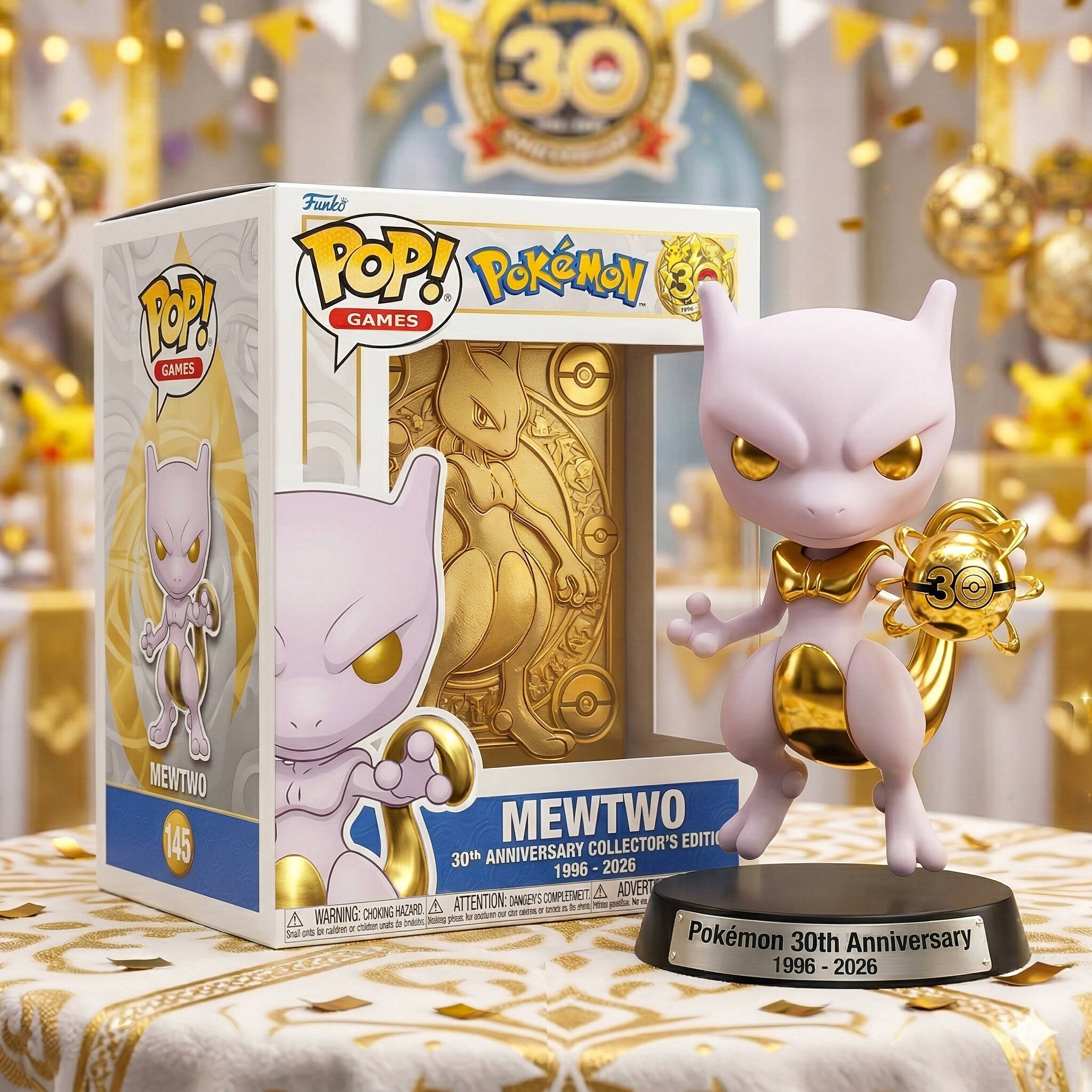 Pokémon 30th Anniversary Gold Edition Pop! Figure