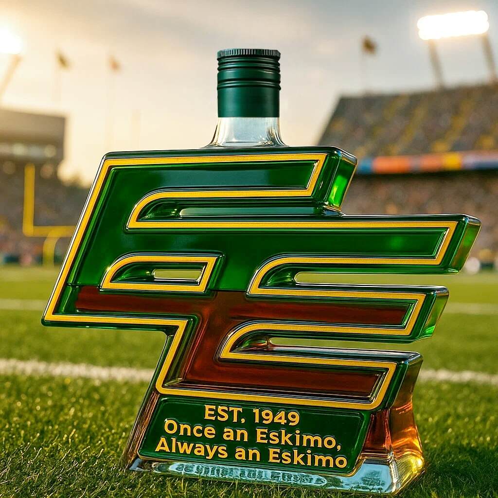 Edmonton Elks Limited Edition Whisky Bottle