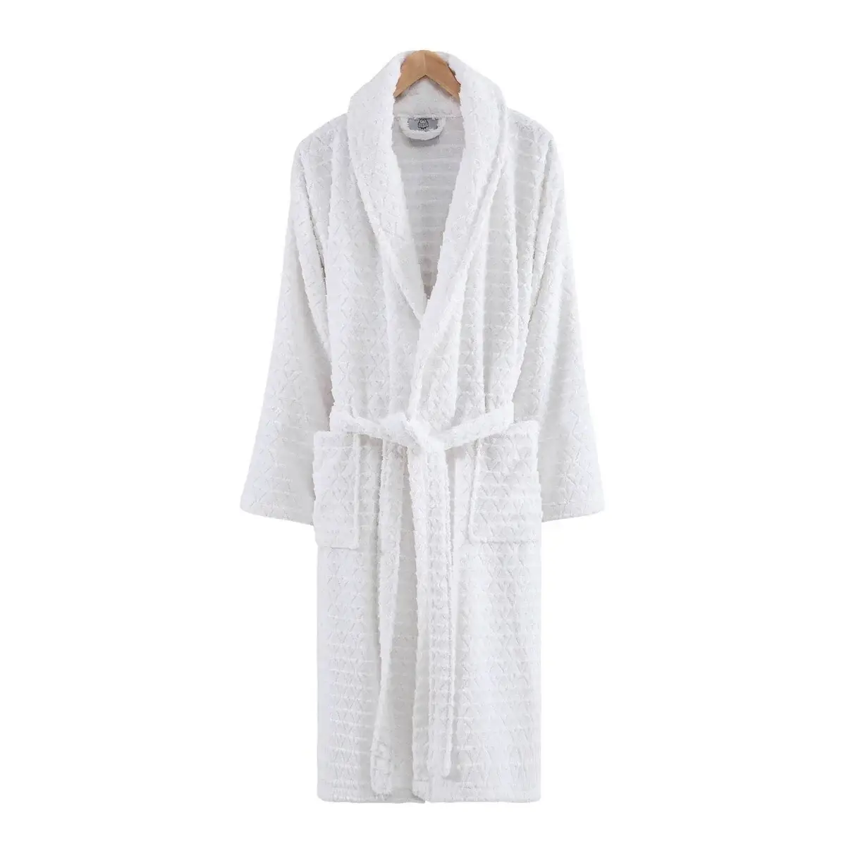 Ozan Premium Home Azure Bathrobes Collection 100% Turkish Cotton Unisex Terry Cloth Bathrobe