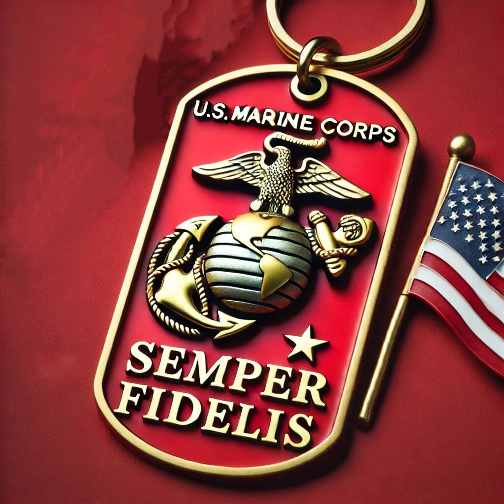 Military Motto Keychains