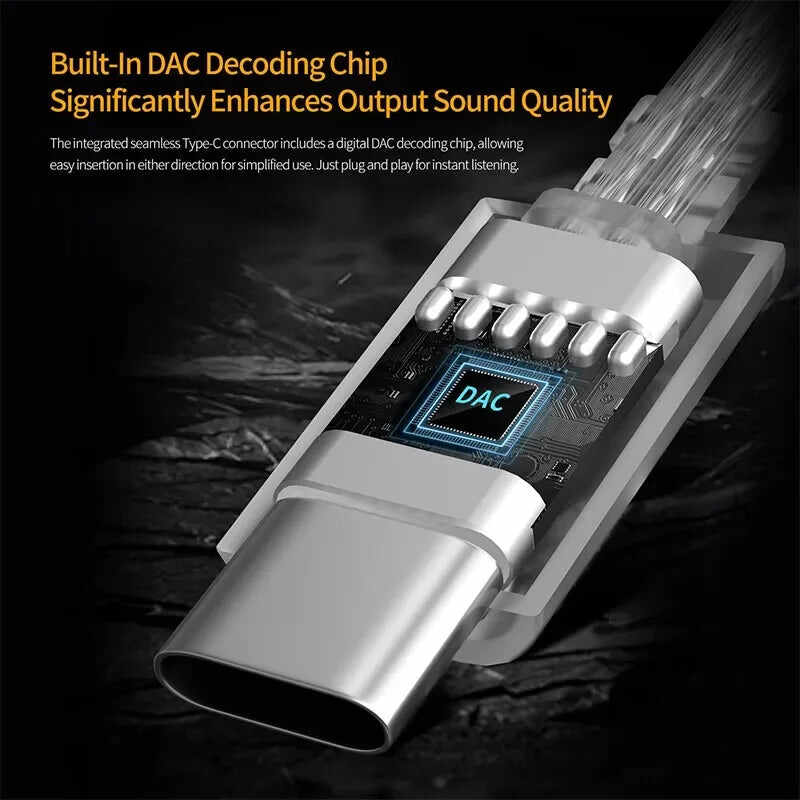 KZ Type-C OFC Silver-Plated Cable - Premium Audio Connectivity