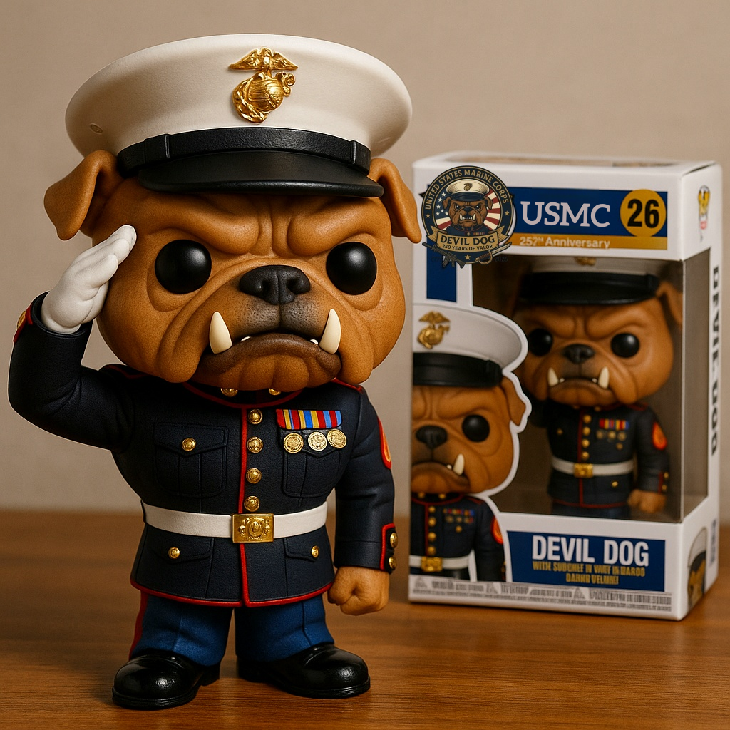 U.S. Marine Corps Devil Dog Figure