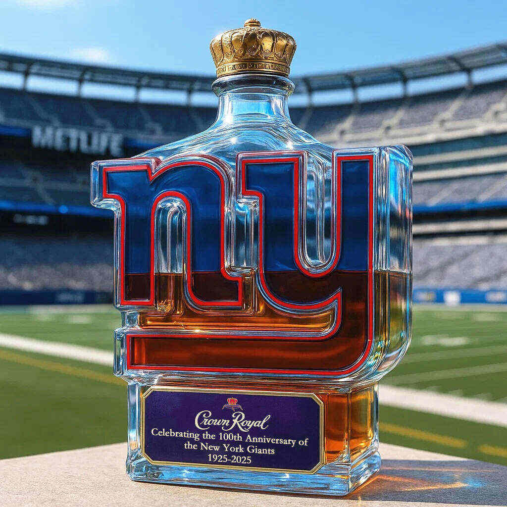 New York Giants 100th Anniversary Whisky Collector's Edition Bottle