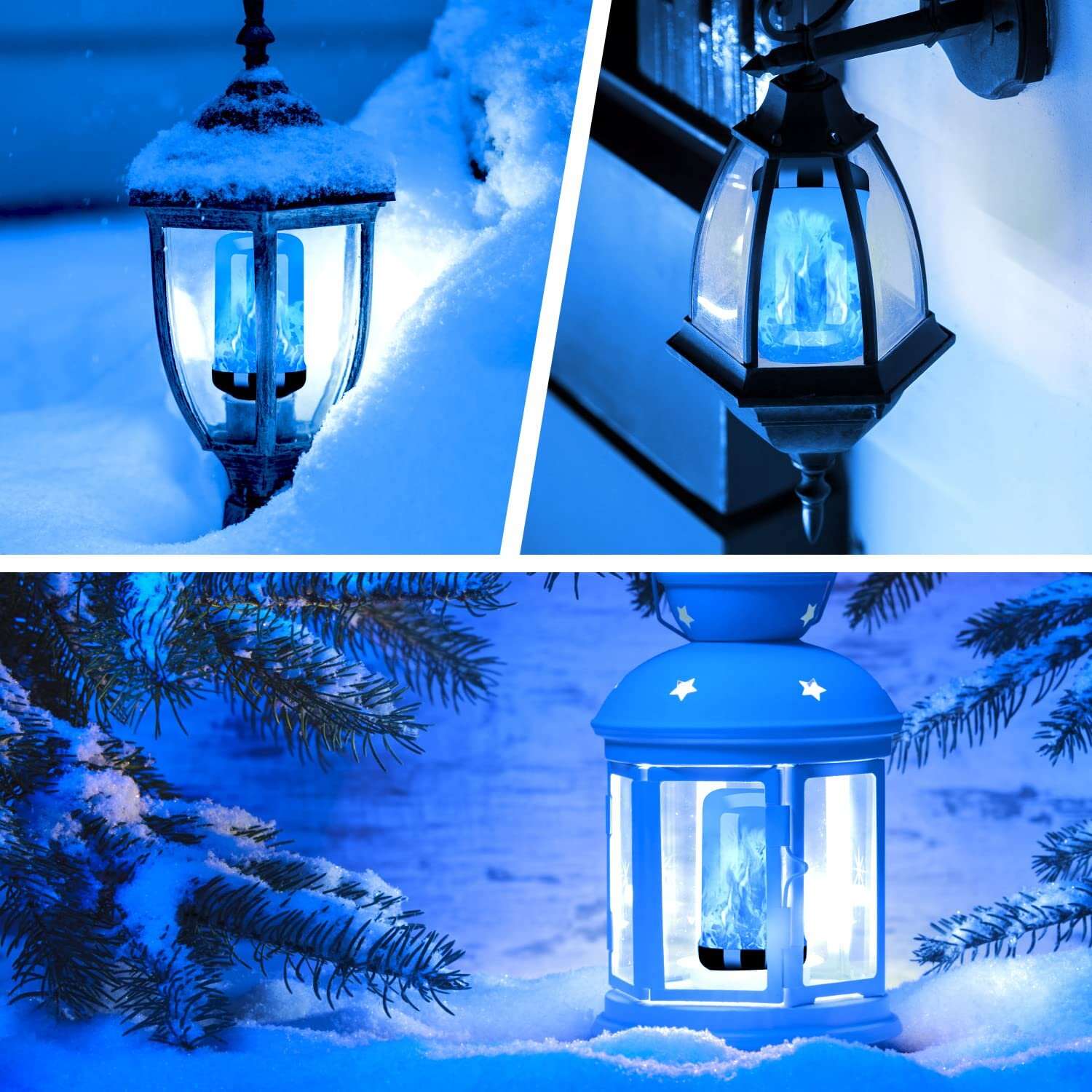 LED flame light bulb with gravity sensing effect