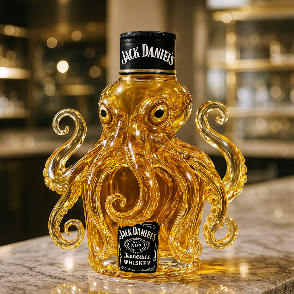 Octopus Whiskey Bottle