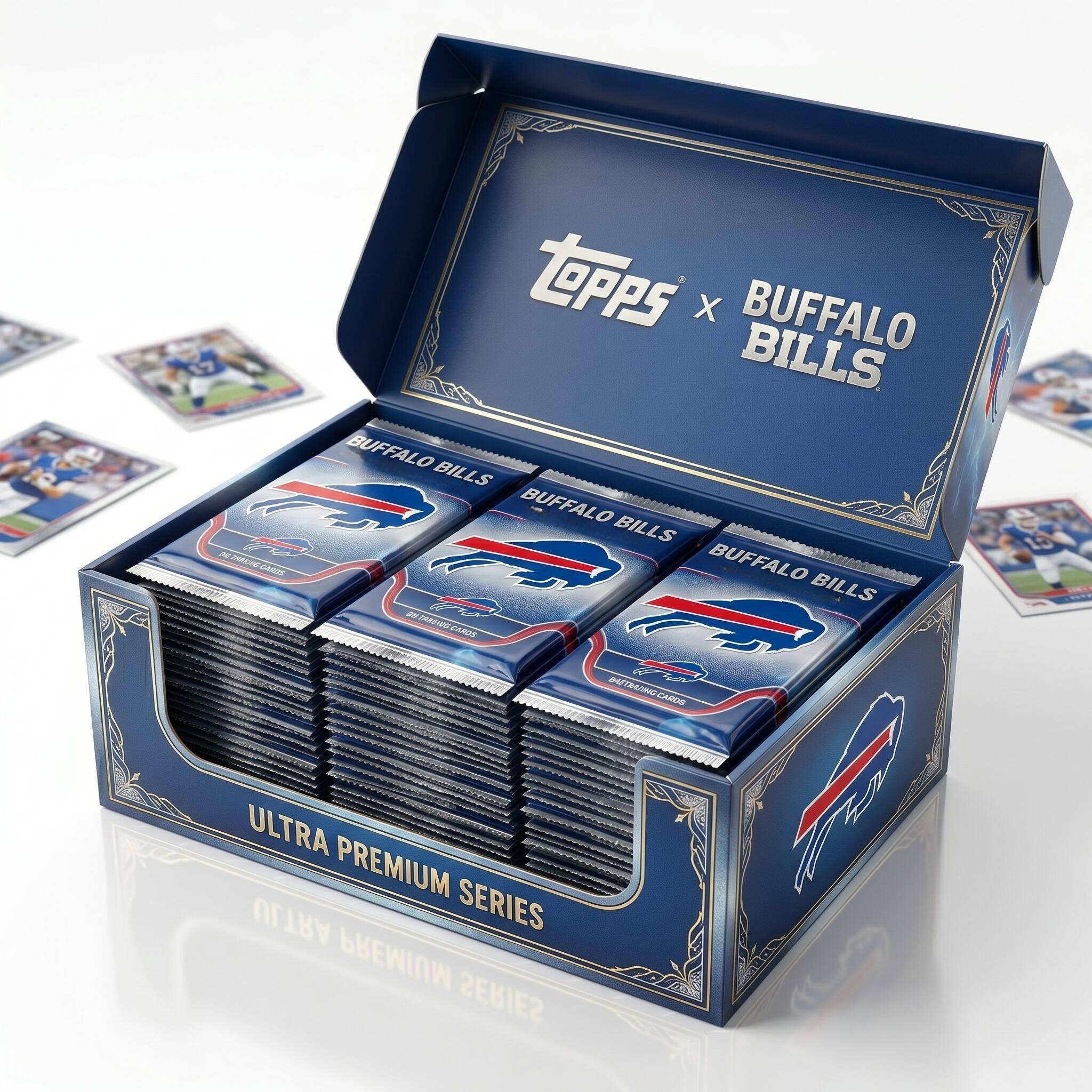 🏈BUFFALO BILLS. 67th Anniversary Premium Trading Card Box