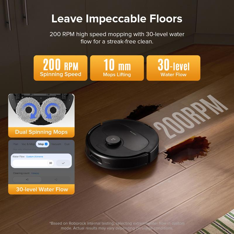 【Flash Sale】Roborock Qrevo Series Robot Vacuum and Mop, 10,000Pa suction, Self-Drying, Auto Mop Washing, Self-Emptying & Refilling, 10mm Mop Lifting, Smart Obstacle Avoidance (QV 35S)