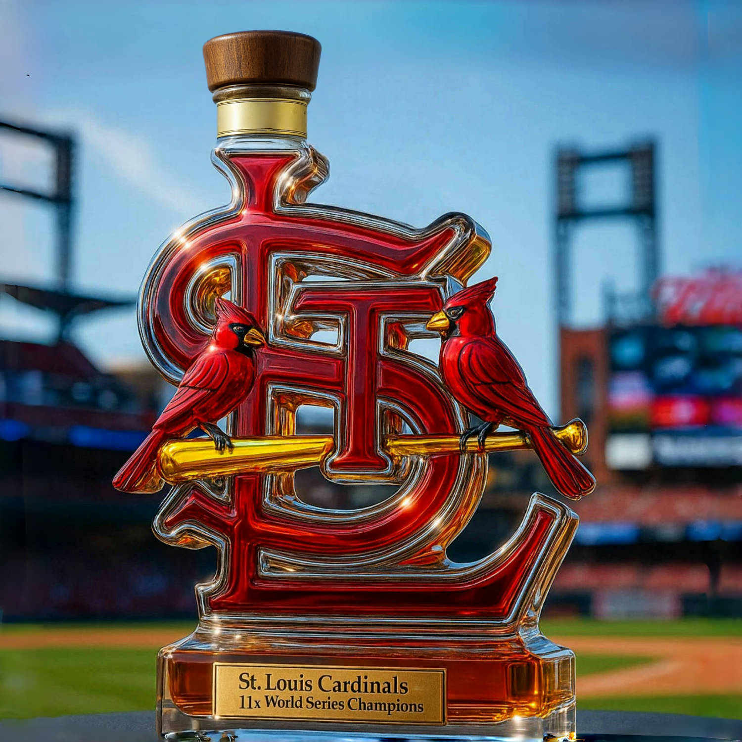 St. Louis Cardinals Limited Edition Whiskey Bottle