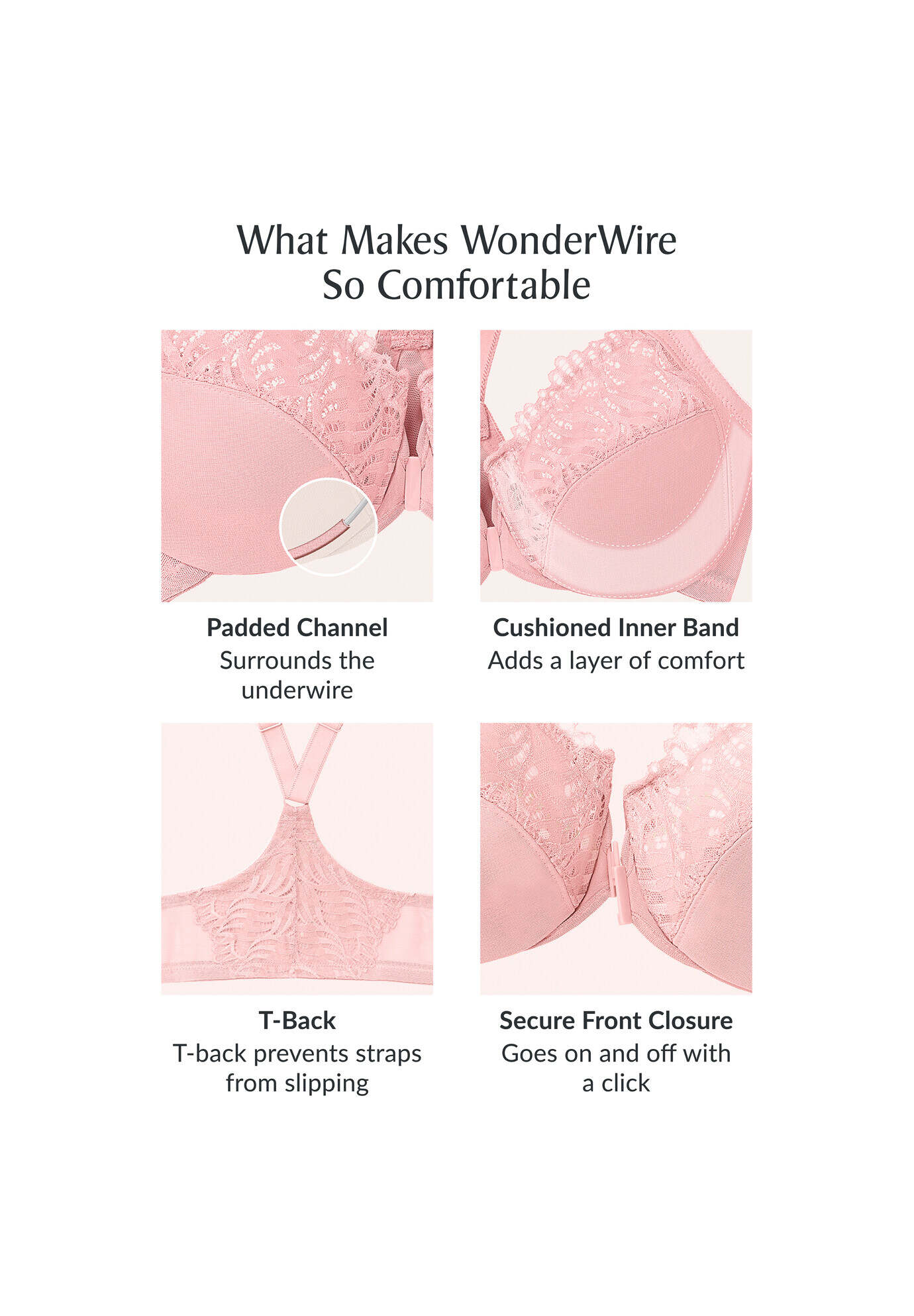 Wonderwire® Front Close T-Back Bra 1246