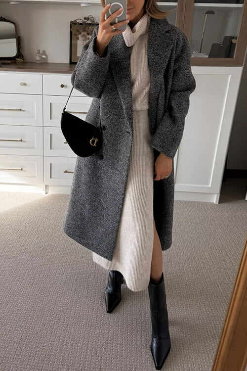 Temperament casual solid color sleeveless knitted top skirt two-piece set