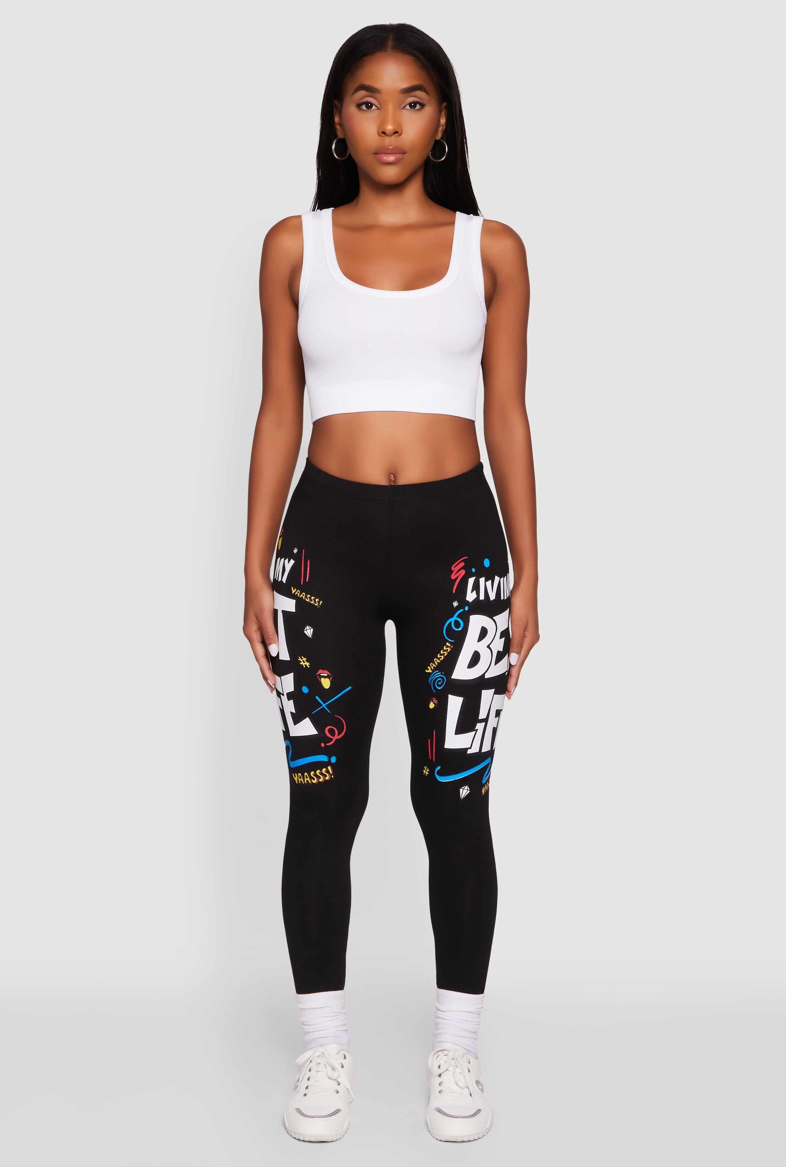 Living My Best Life Graphic Leggings