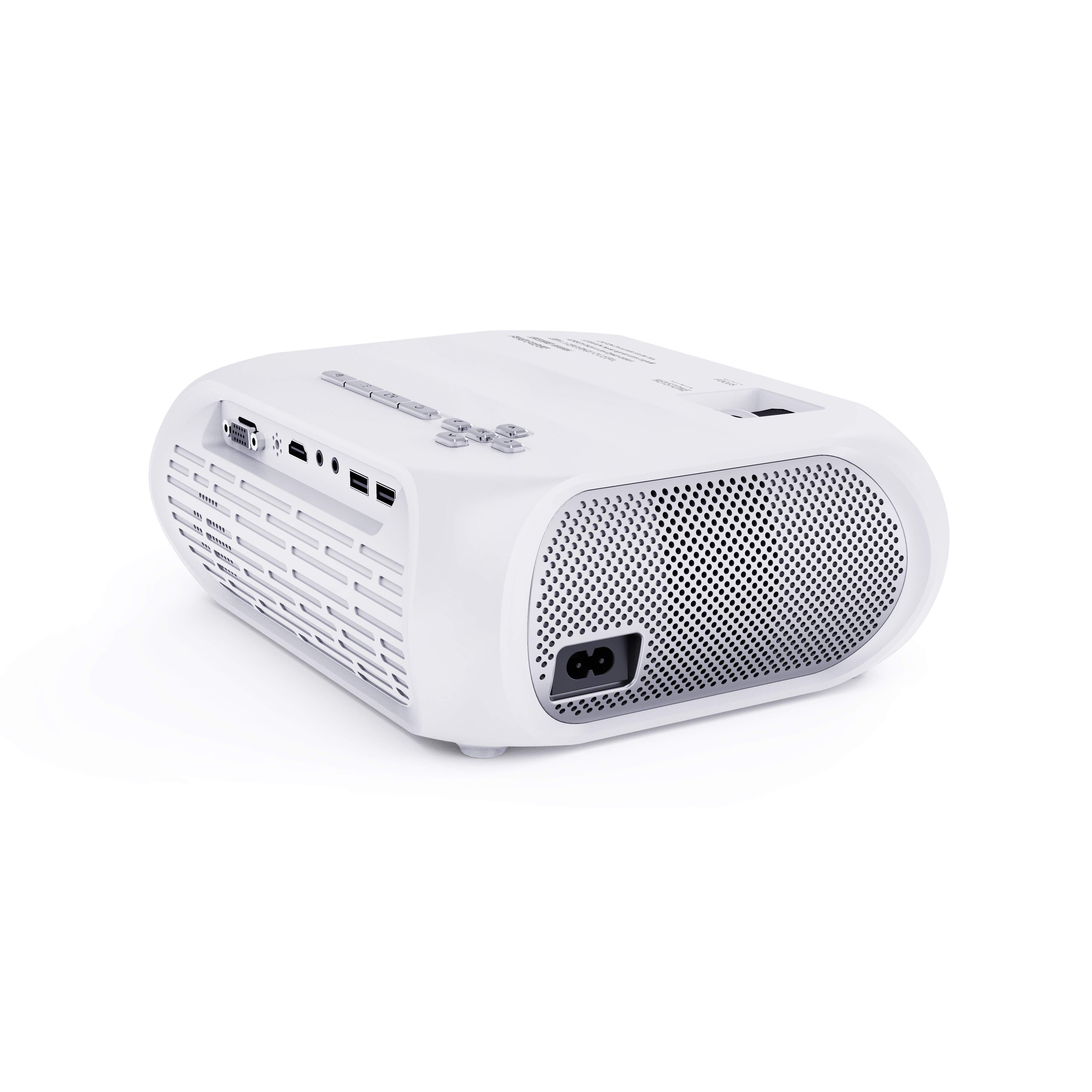 1pc Ultra Clear Large Screen Projectors 2022 Upgrade 4K Video Projectors, 50000 Hour Multimedia Home Theater Movie Projectors, Compatible With Full HD 1080P HDMI, VGA, USB, AV, Laptops, Smartphones