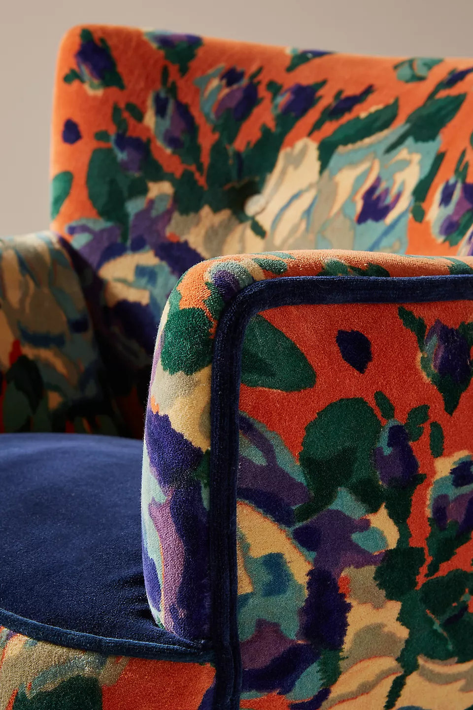 Velvet Tanya Petite Accent Chair