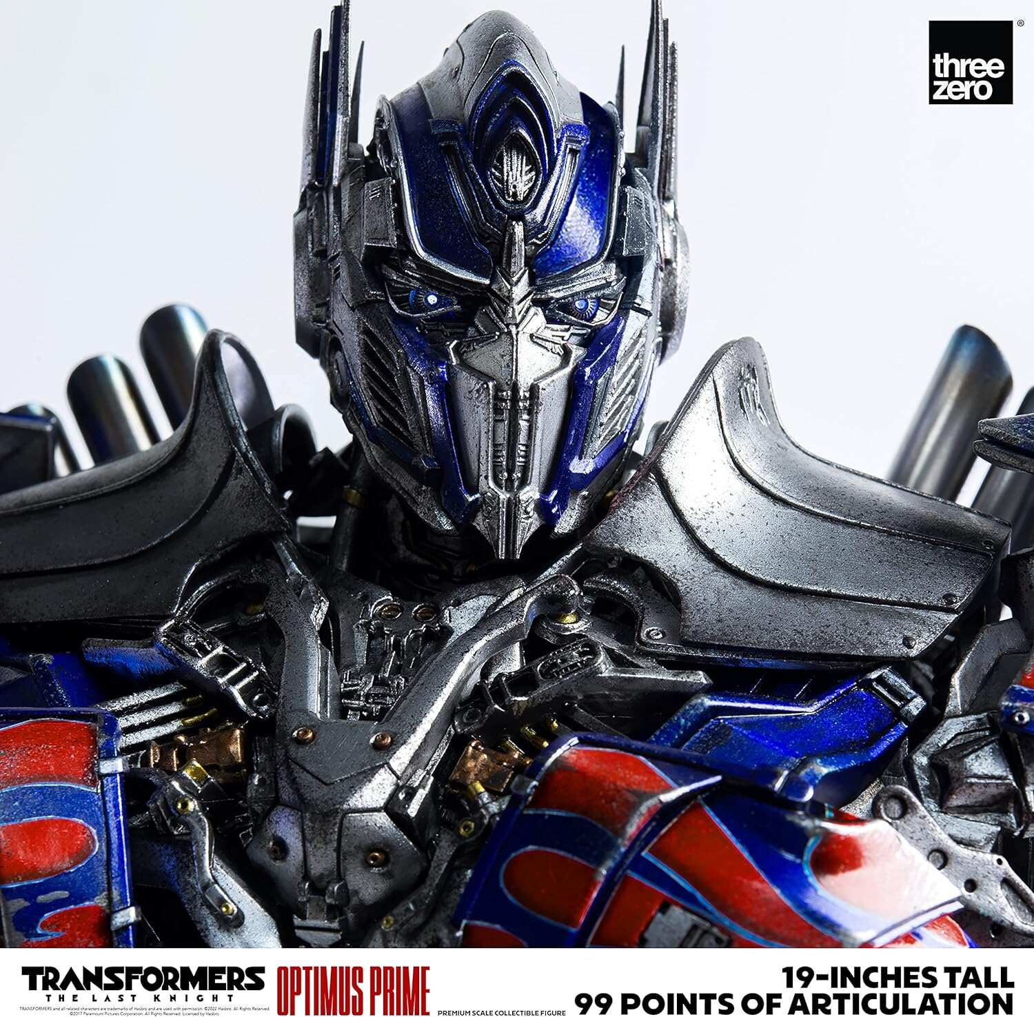 THREEZERO Transformers: The Last Knight – Optimus Prime Premium Scale Figure, Multi