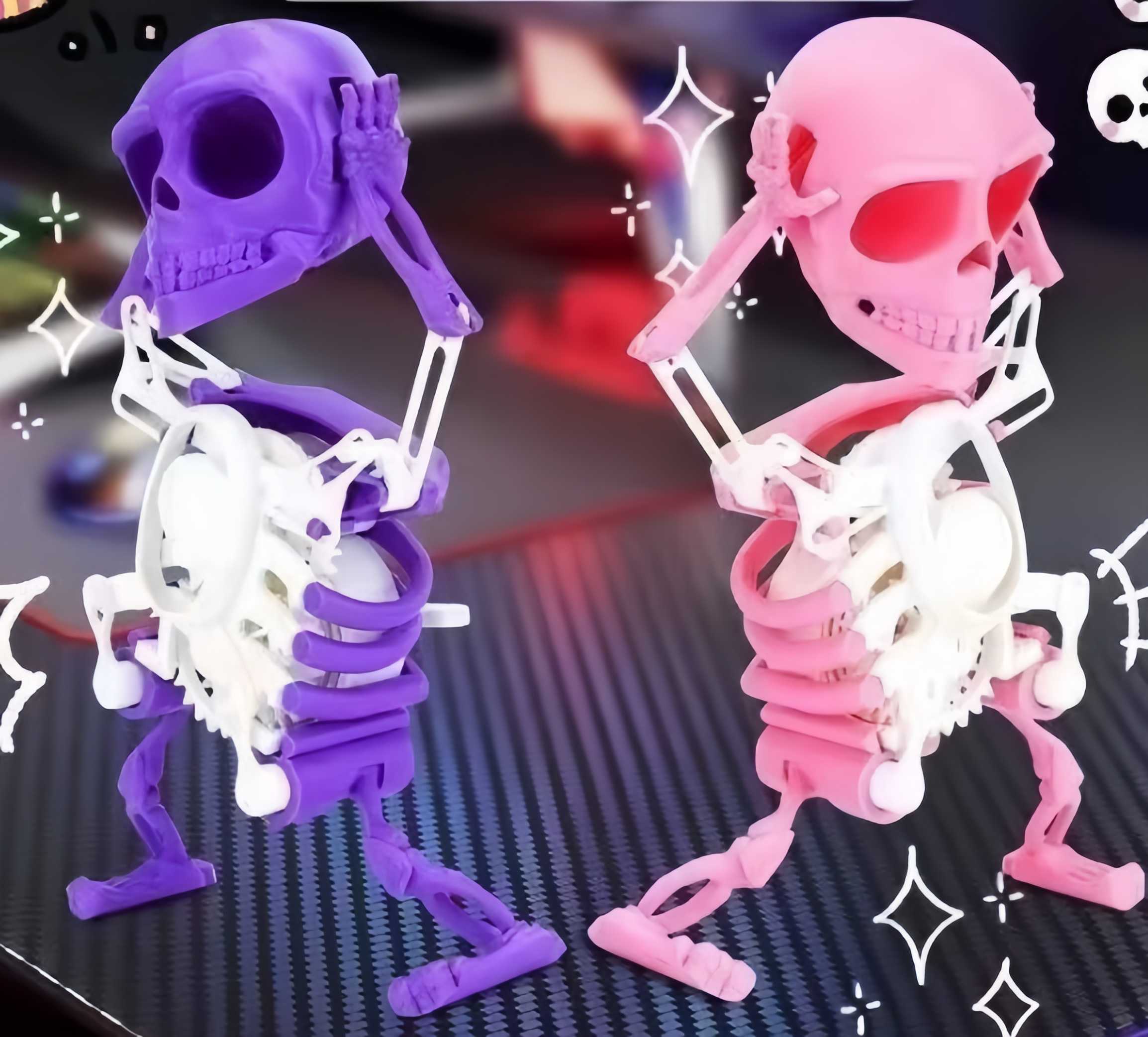 Dancing and Swinging 3D Skull Toy🎉