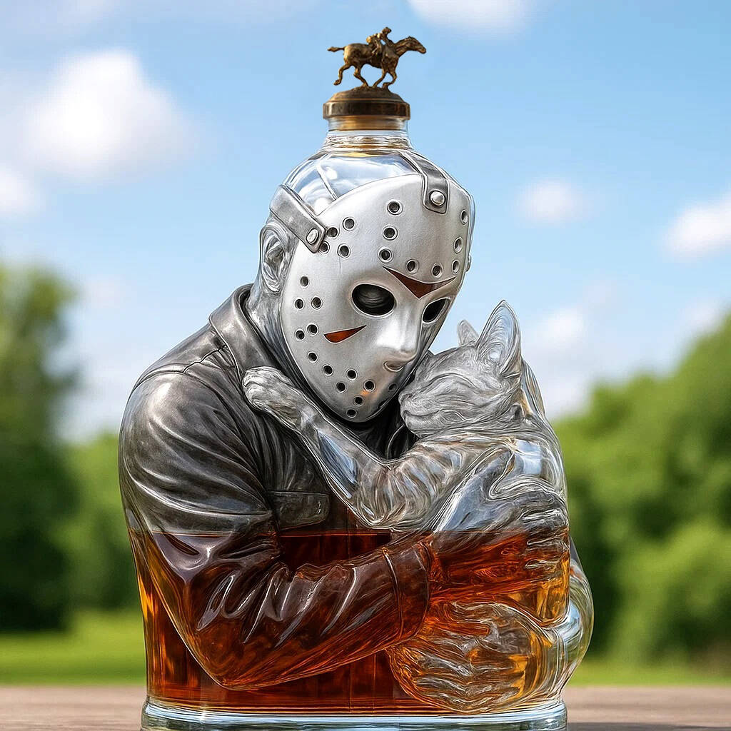 Jason Voorhees＆Cat Whiskey bottle