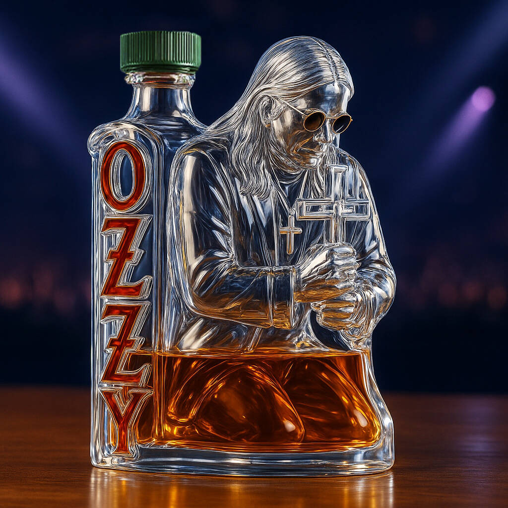 🕯️OZZY OSBOURNE Commemorative Whiskey Bottle