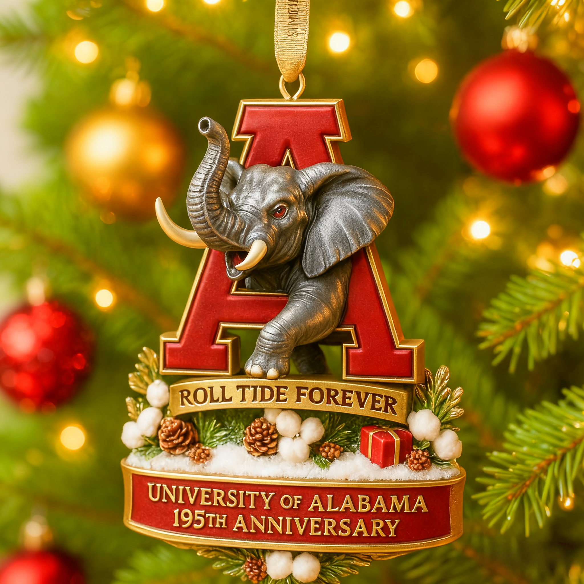 Alabama Crimson Tide 195th Anniversary Ornament
