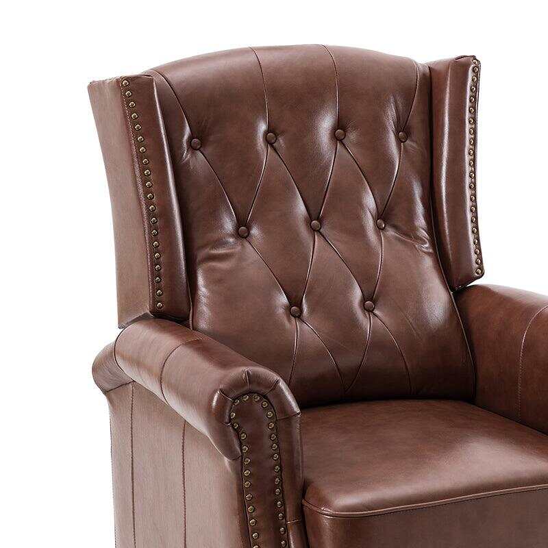 Ryland Genuine Leather Manual Recliner