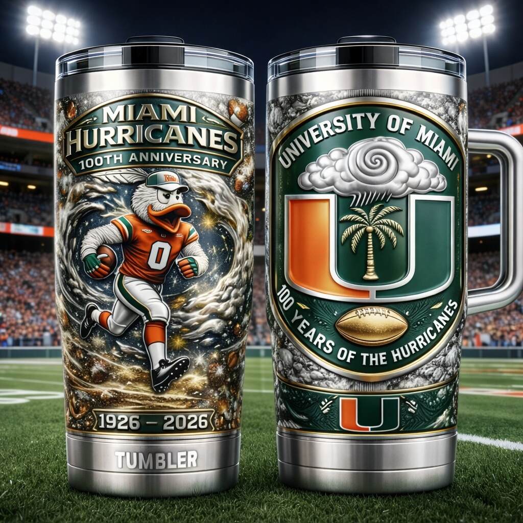 Miami Hurricanes 100th Anniversary Limited Edition Tumbler