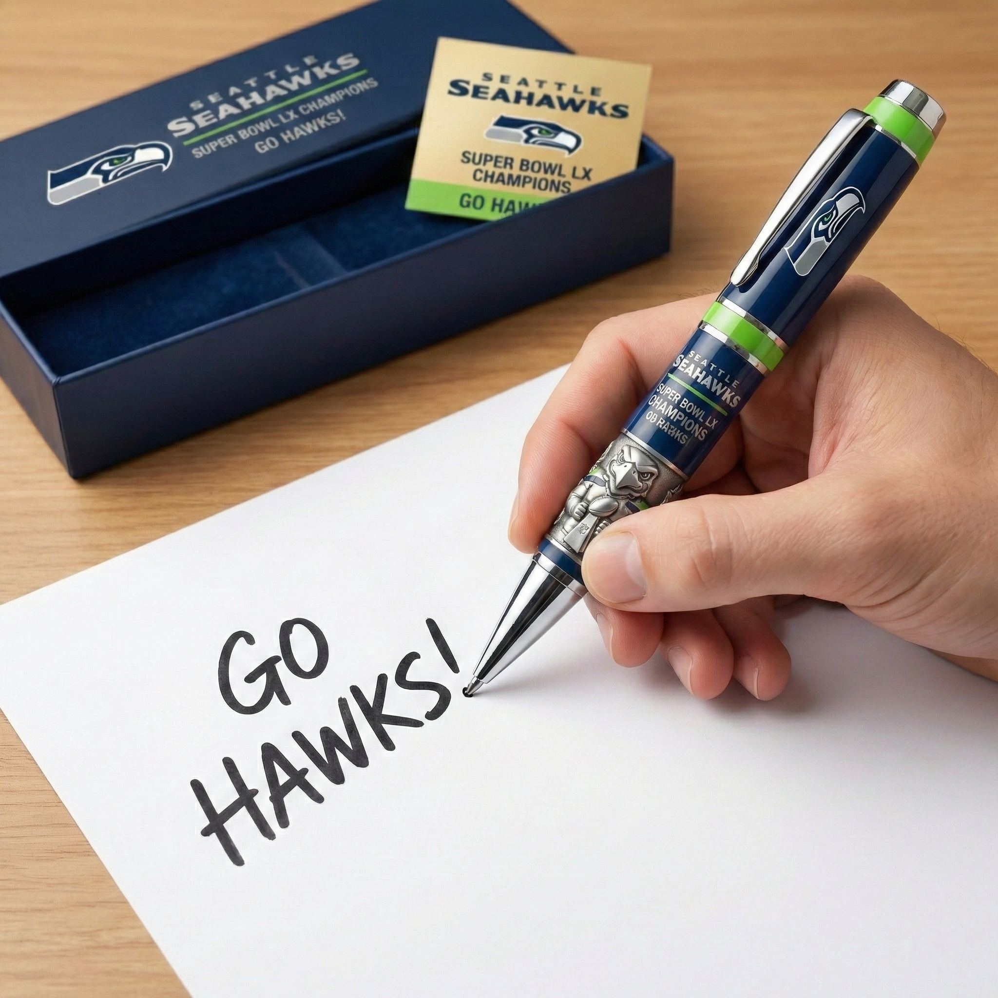 Seattle Seahawks Super Bowl LX Champions Pen