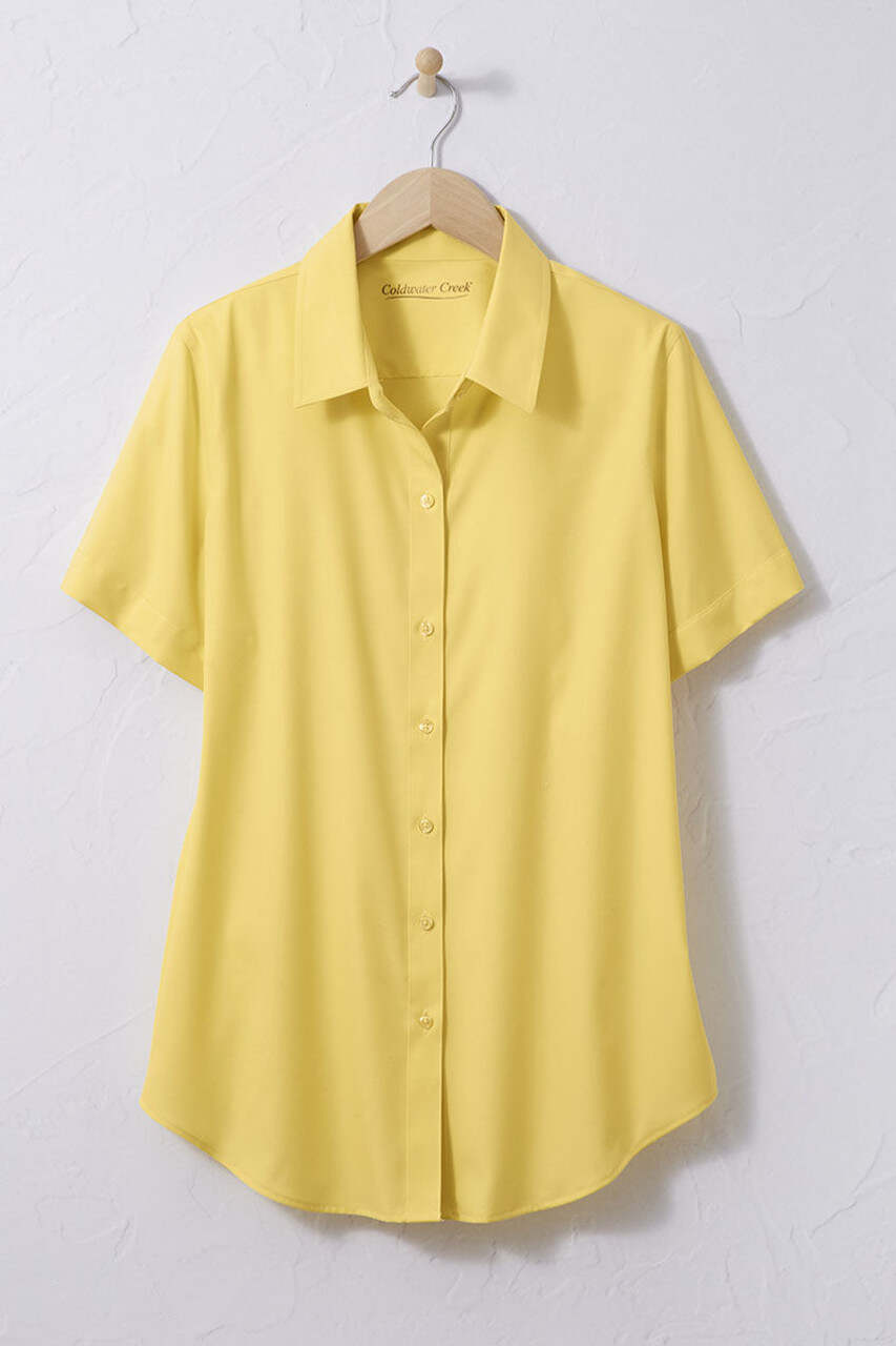 Short Sleeve Stain Stop No-Iron Shirt