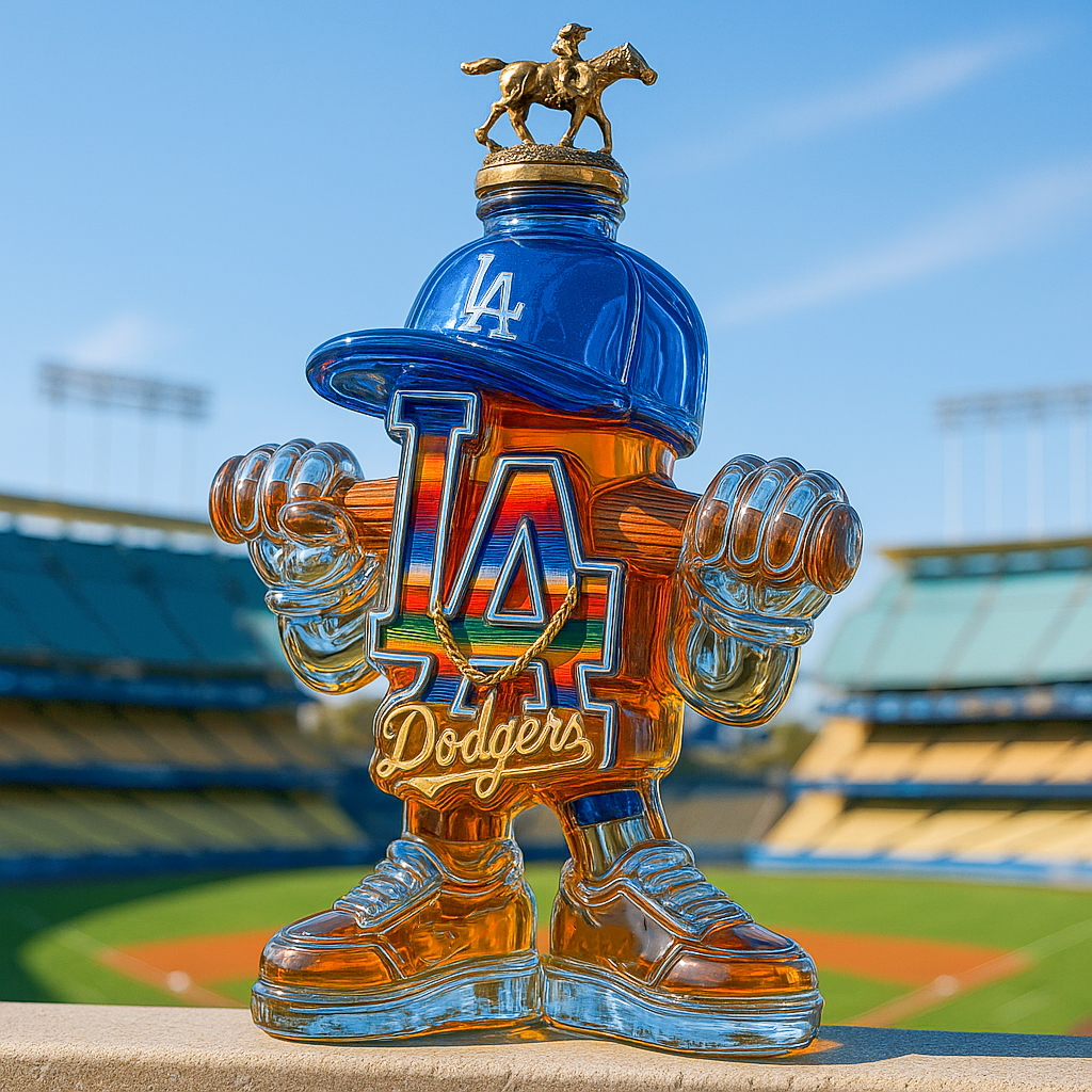 Dodgers Whiskey Bottle