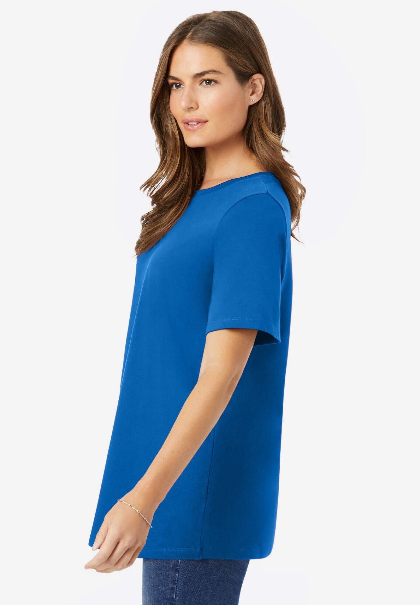 Perfect Short-Sleeve Crewneck Tee