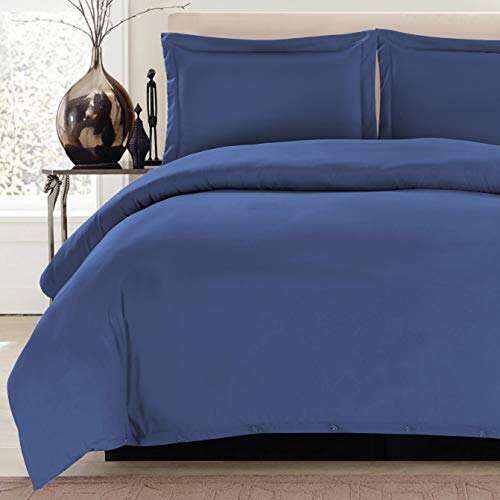 Duvet Cover Set 1800 Count Egyptian Cotton 3 Piece Luxury Soft 2 Pillow Shams. King Size