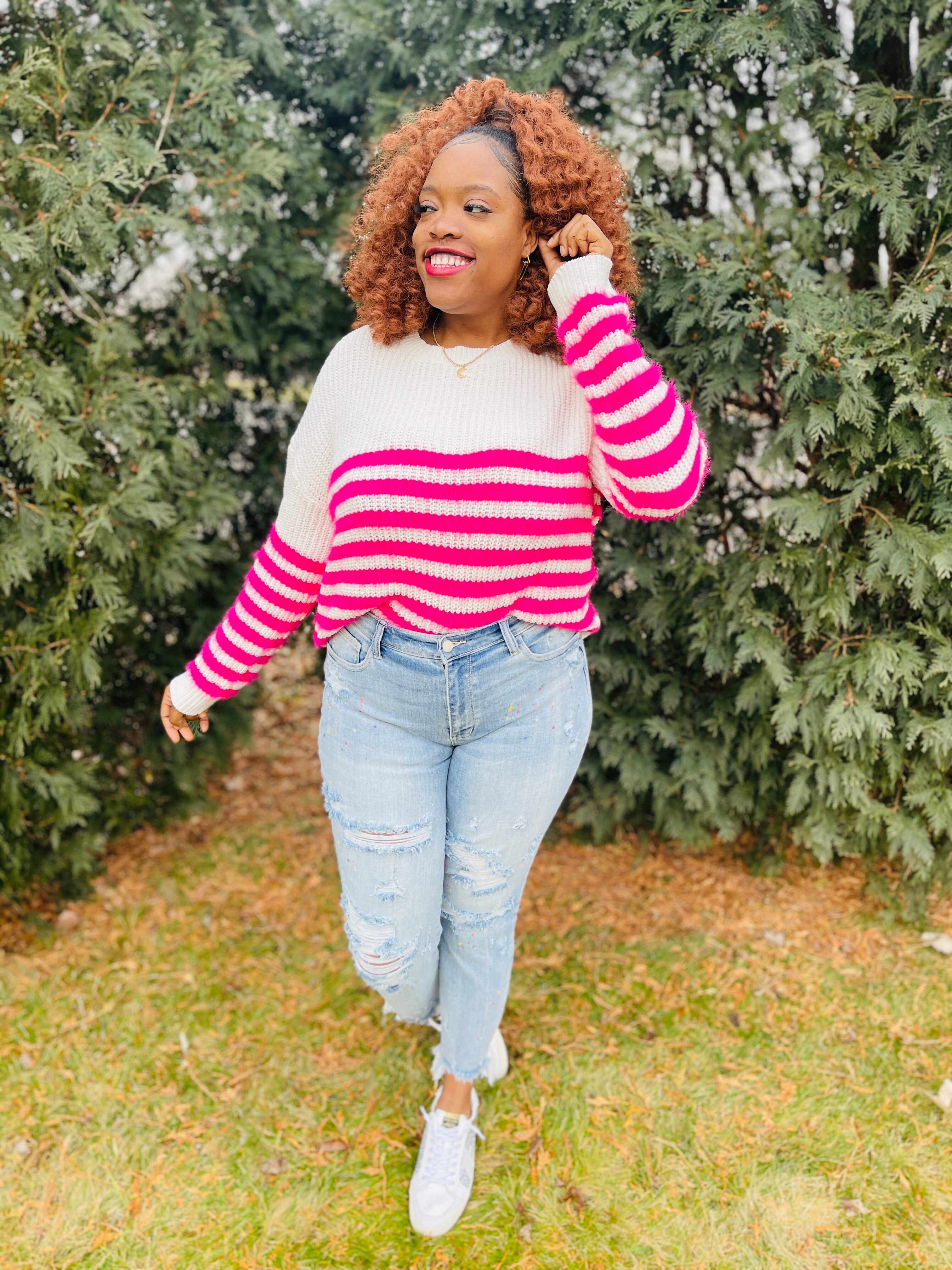 Plus/Reg Color Me Happy Boyfriend Jeans