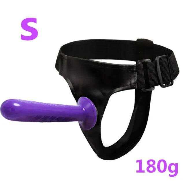 Double Penis Realistic Dildo Vibrator: Ultra Elastic Strap-On Harness for Women - Adult Sex Toy for Lesbians