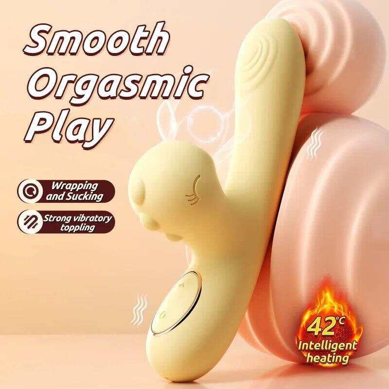 Rabbit Vibrator with Clitoral Sucking Stimulation