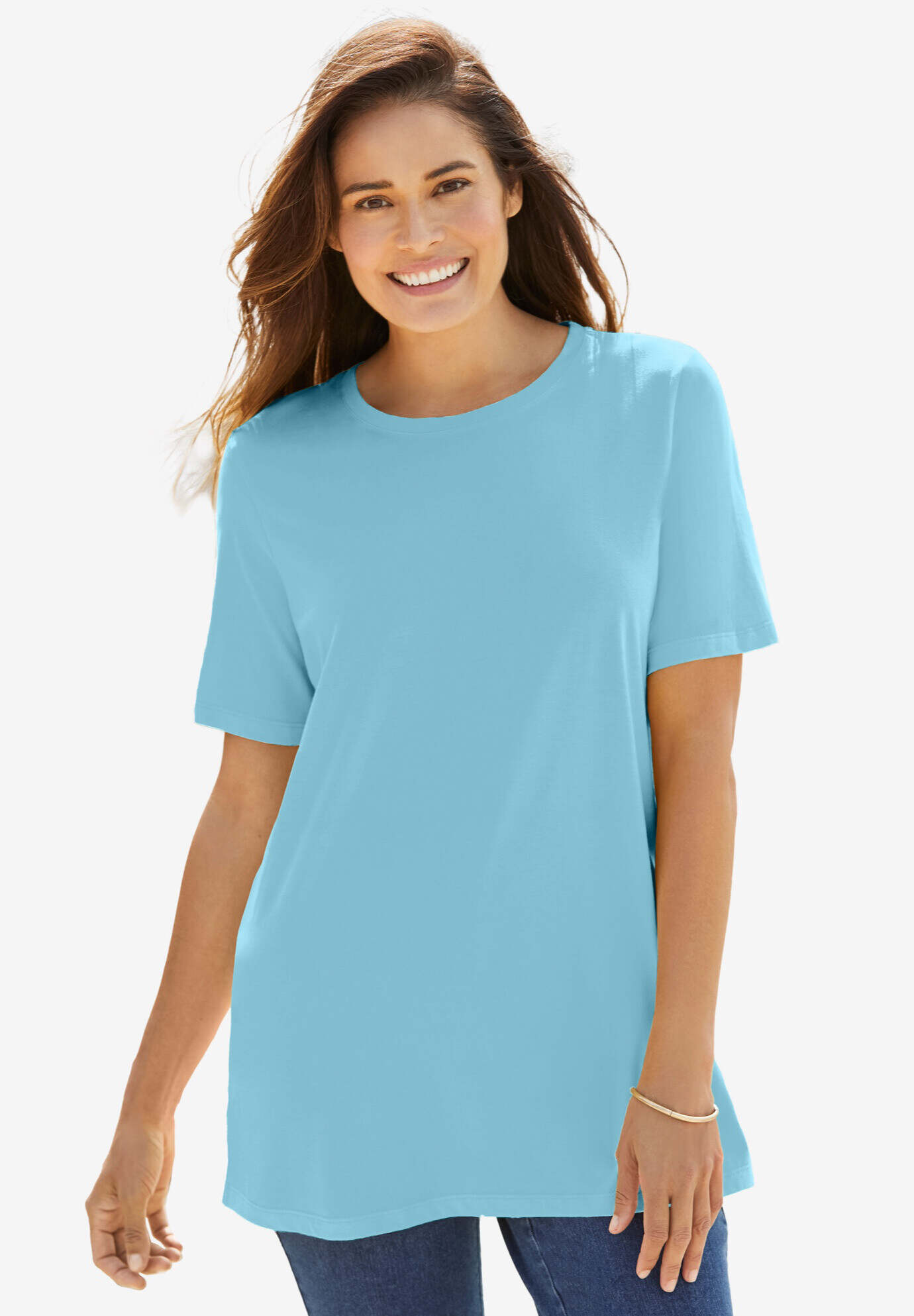 Perfect Short-Sleeve Crewneck Tee
