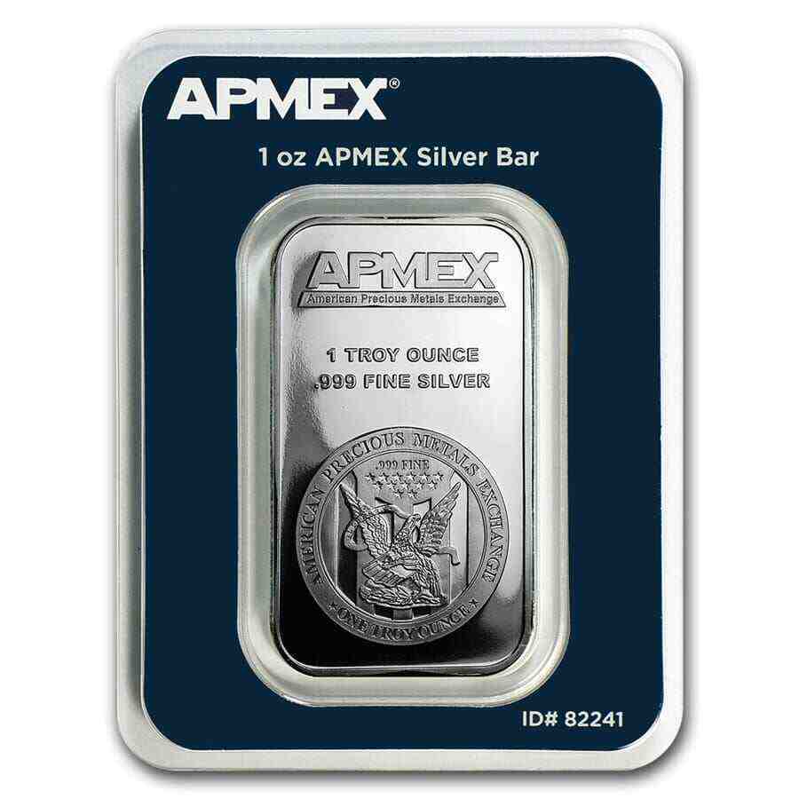 1 oz Silver Bar - APMEX (In TEP Package) - SKU #82241