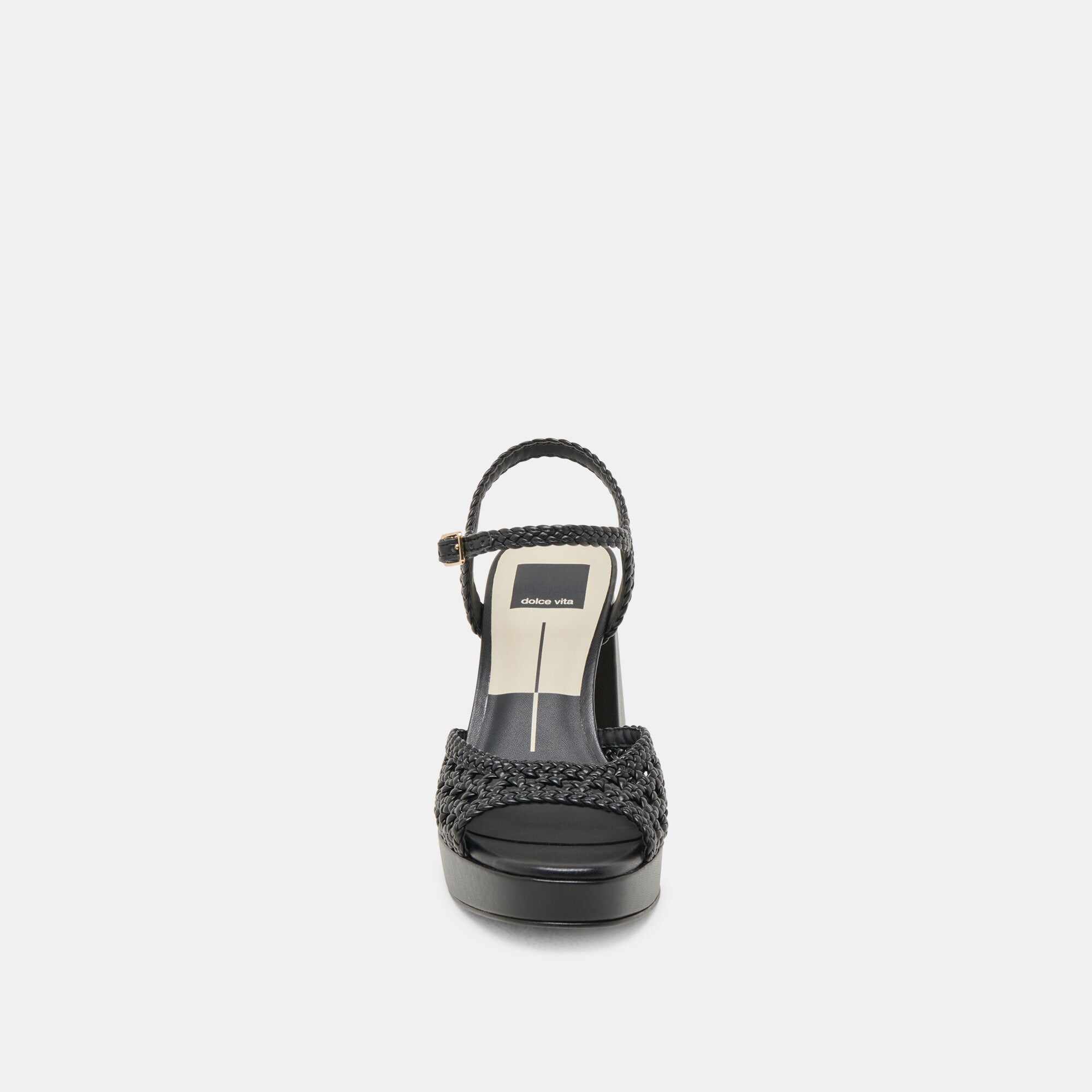 PEYTEN HEELS BLACK WOVEN STELLA