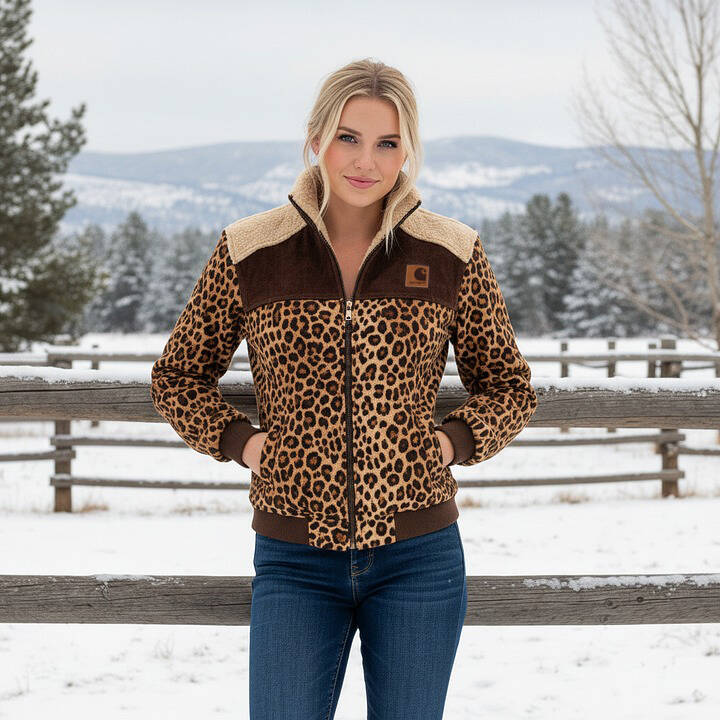 Women's Retro Patchwork Plush Jacket