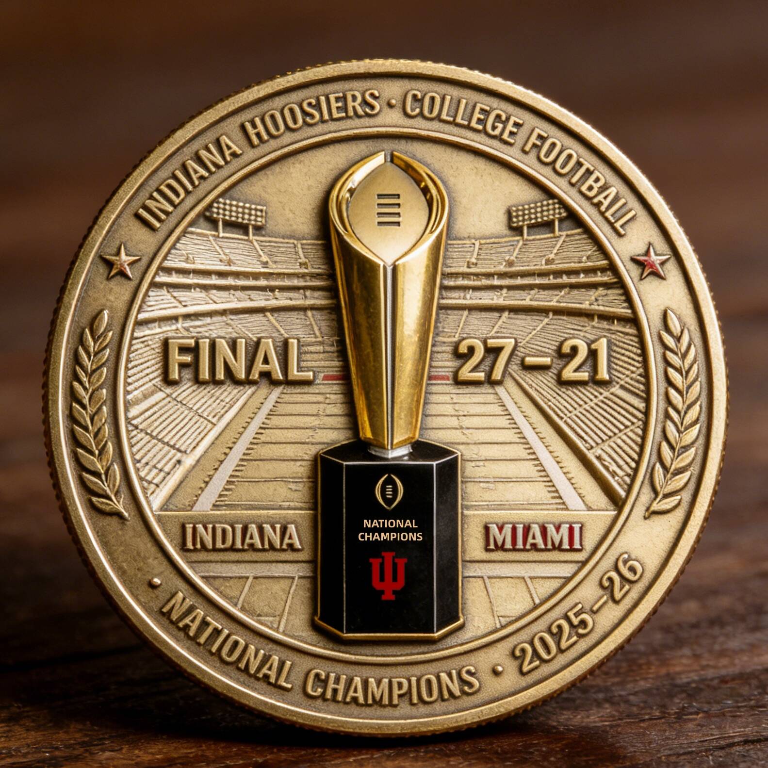 Indiana Hoosiers 2025–26 National Champions Coin