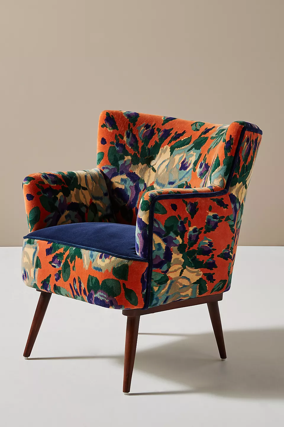 Velvet Tanya Petite Accent Chair