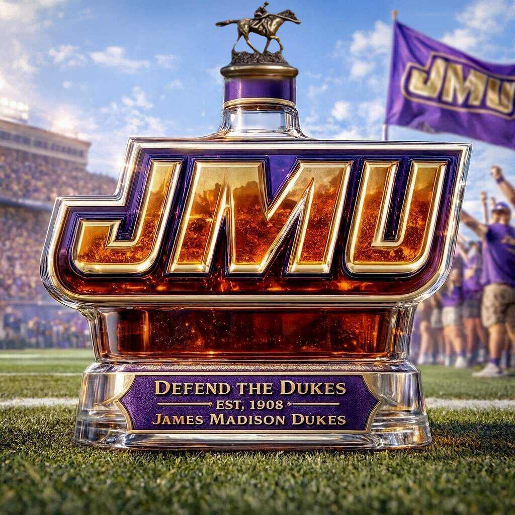 JMU DUKES Limited Edition Whiskey Bottle
