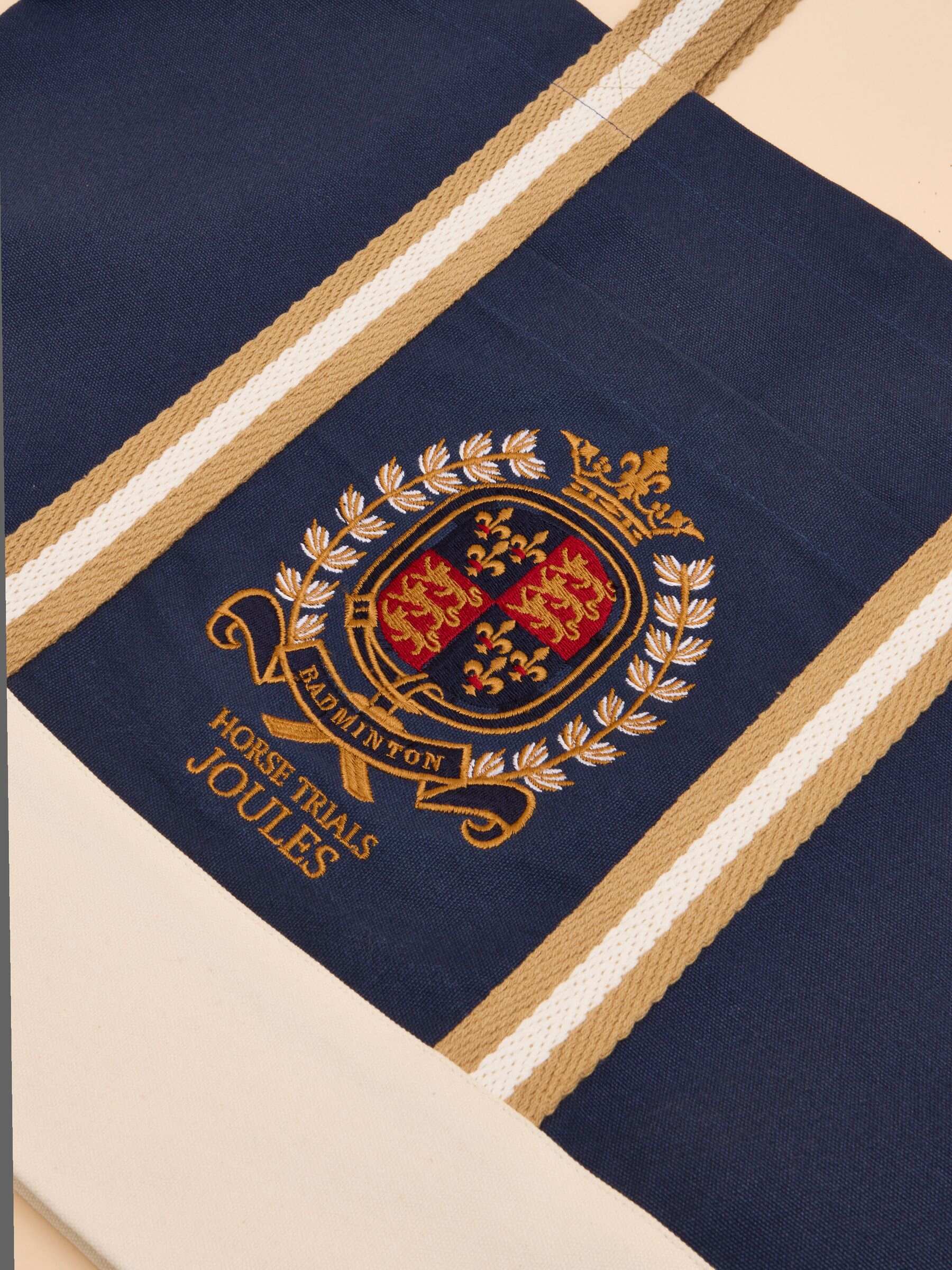 Official Badminton Navy Embroidered Canvas Tote Bag