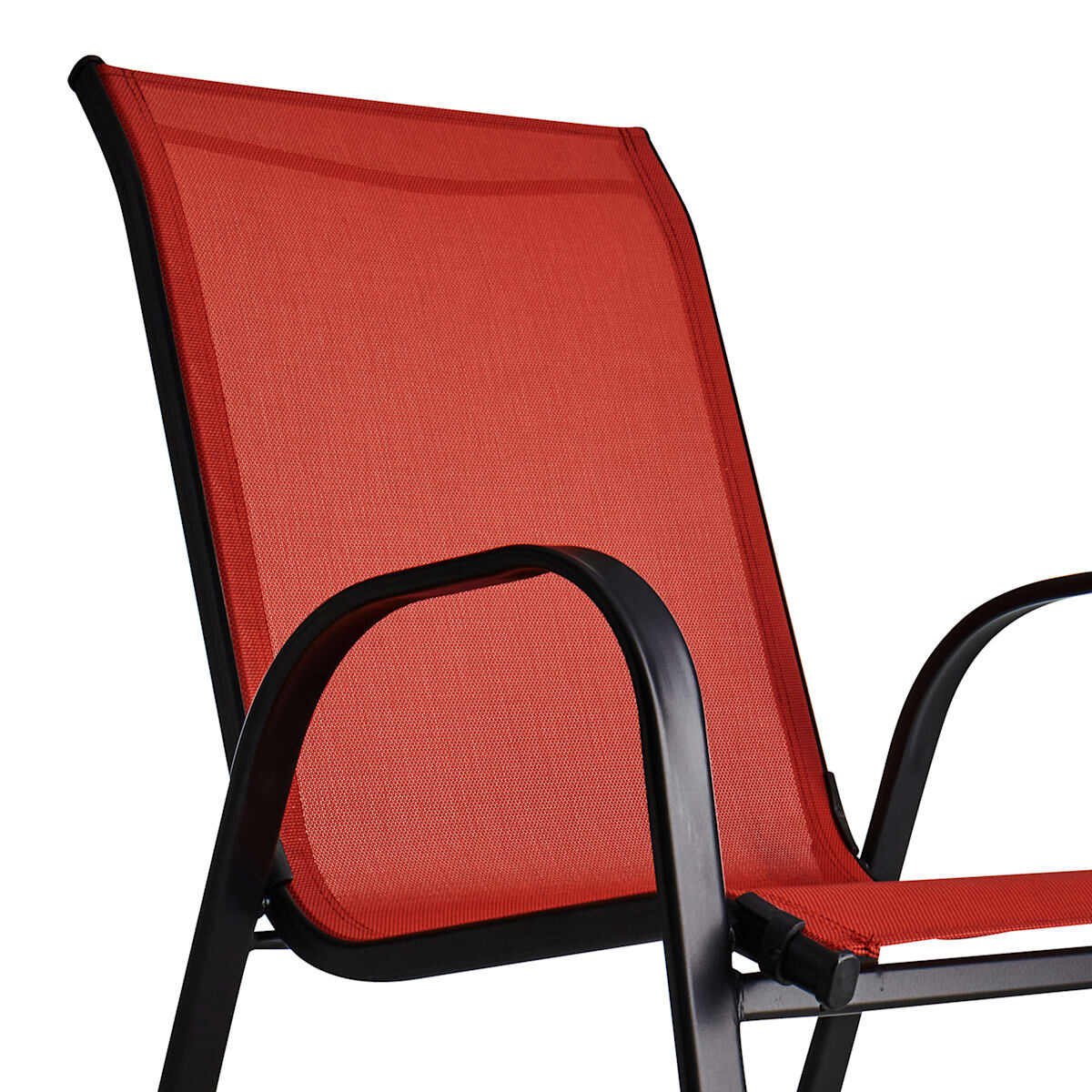 Stackable Sling Patio Chair, Red