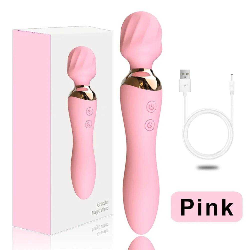 Powerful Wand Vibrator for Women – 10 Modes, Clit & G-Spot Stimulator