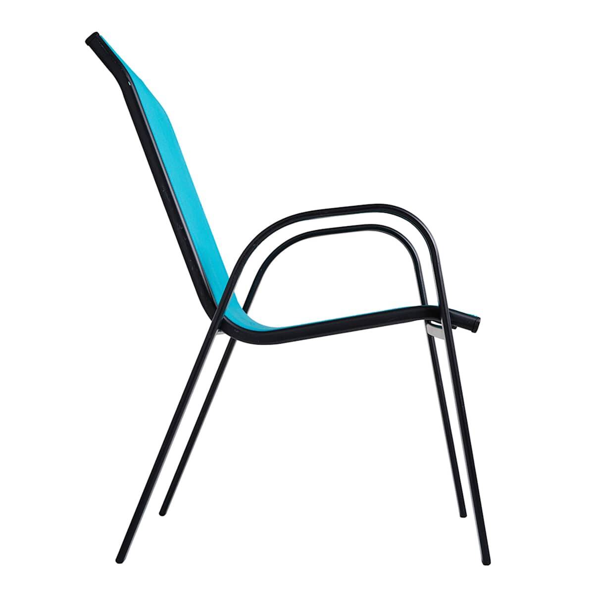 Stackable Sling Patio Chair, Teal