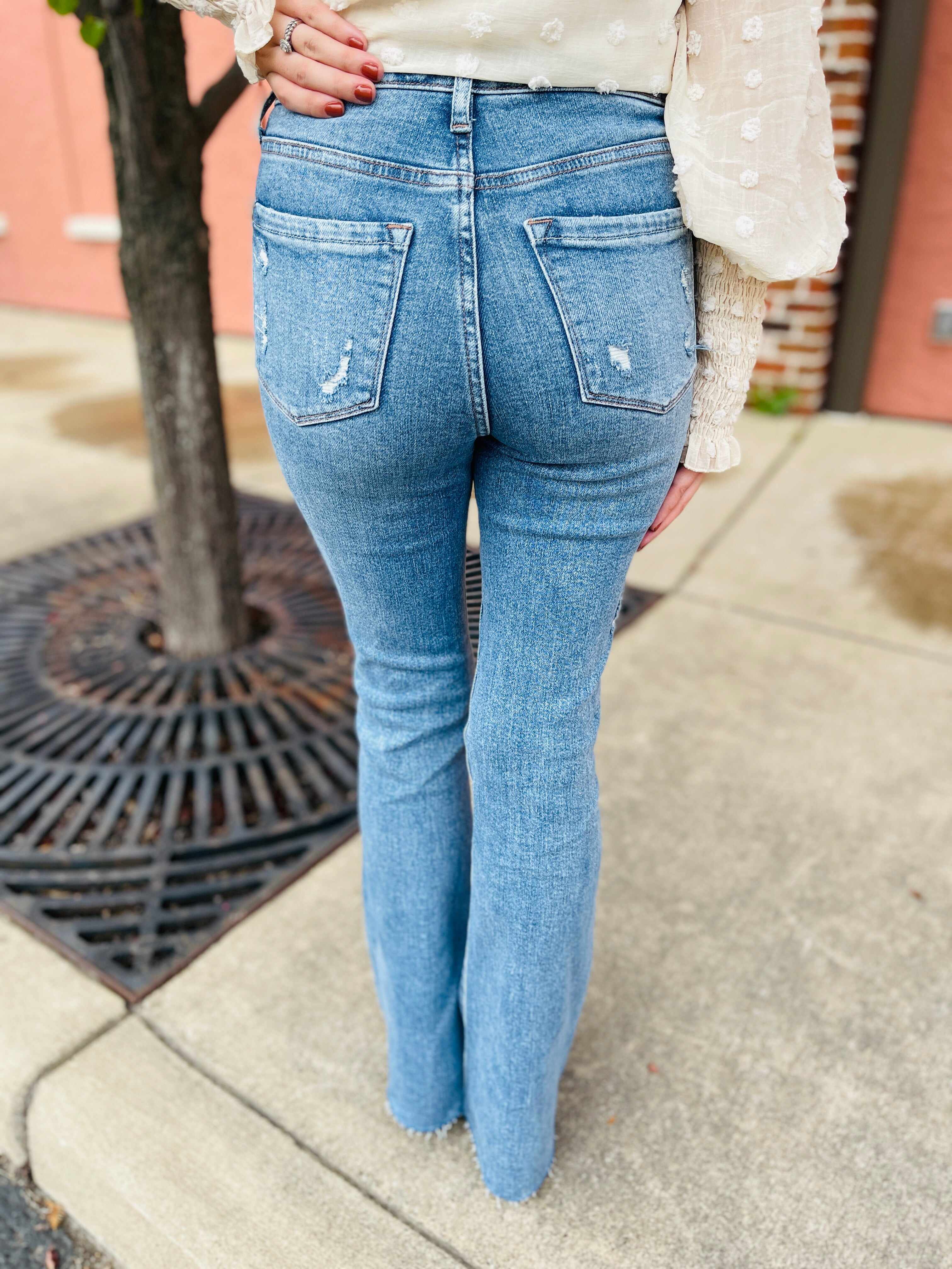 Plus/Reg Dare To Flare Jeans