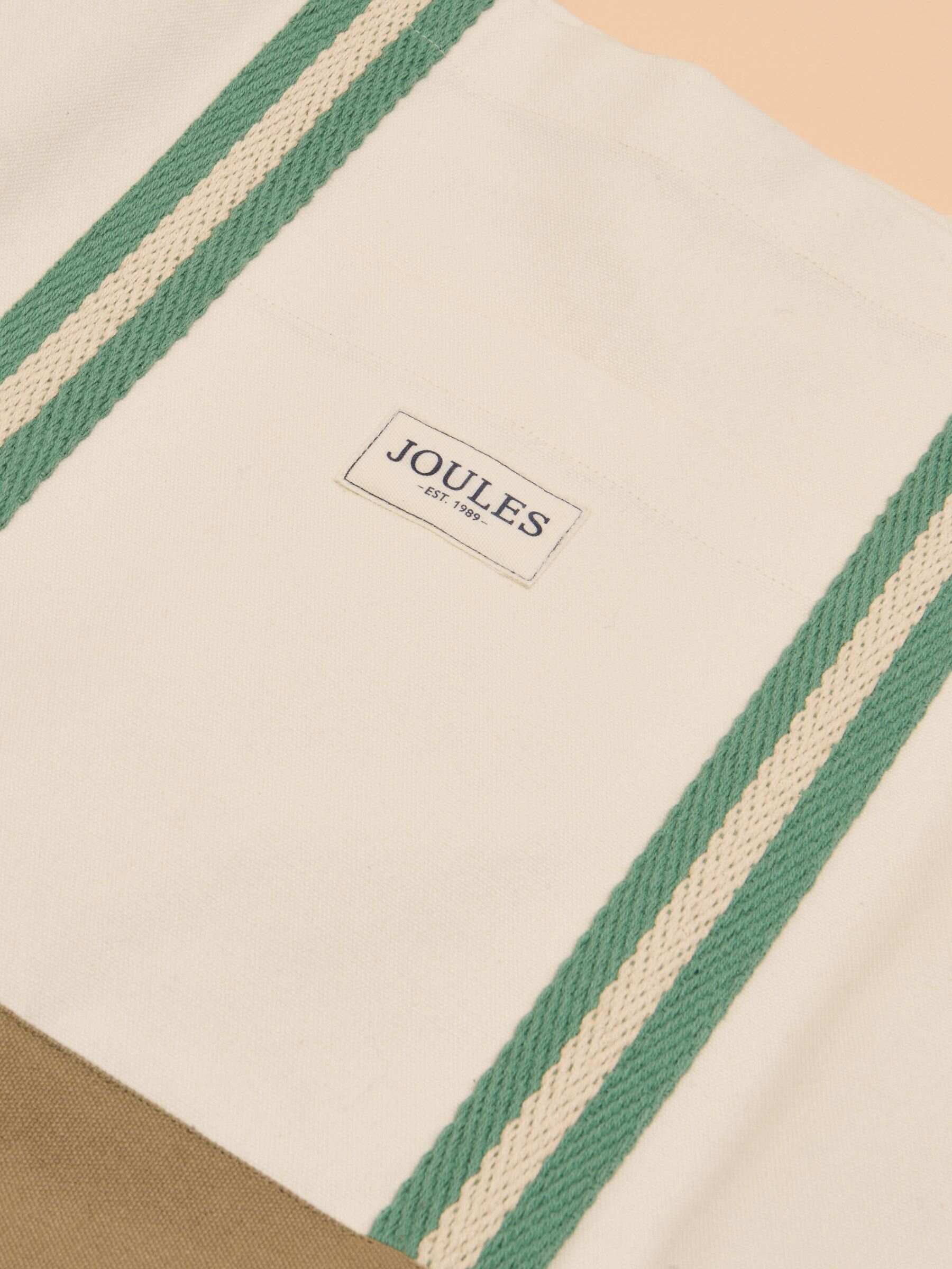 Promenade Neutral Canvas Beach Bag
