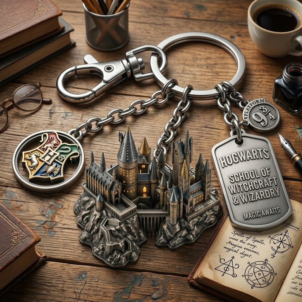 Harry Potter Hogwarts Castle Keychain