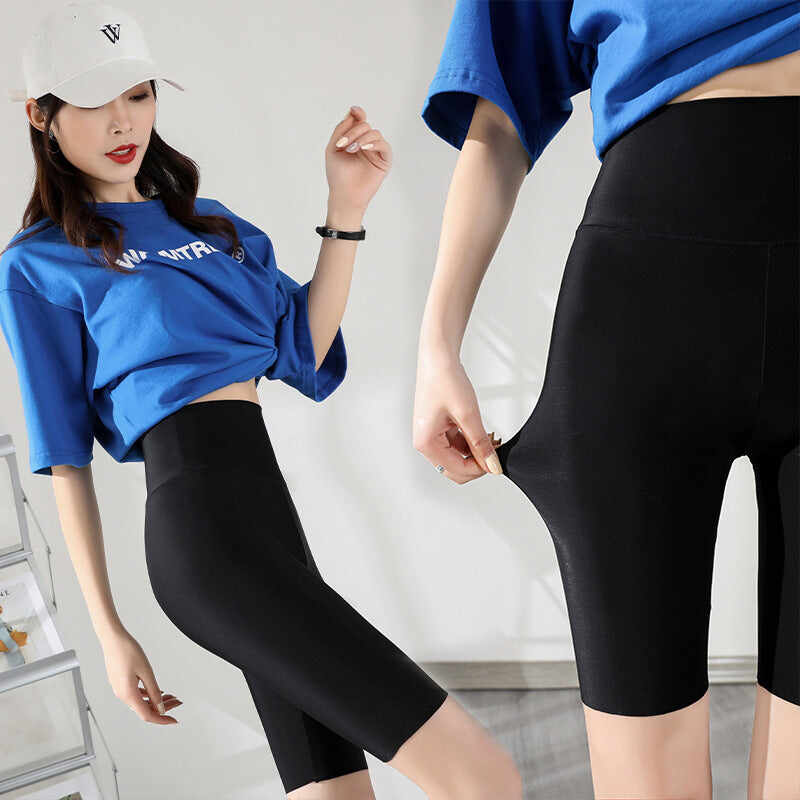Leggings Women S Five Point Shorts Thin Tight Fitting Stretch Yoga