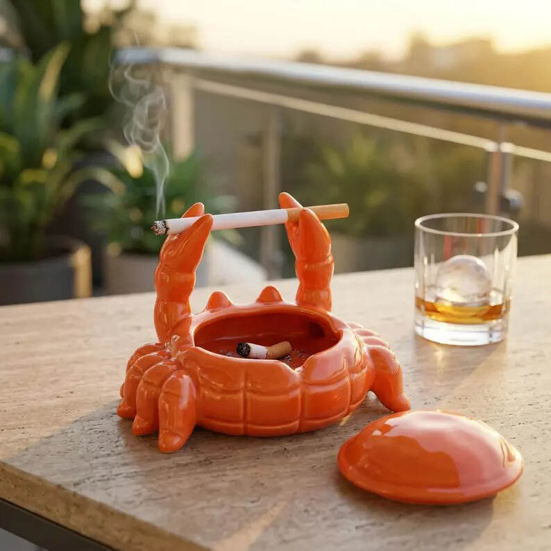 Ceramic Crab Ashtray