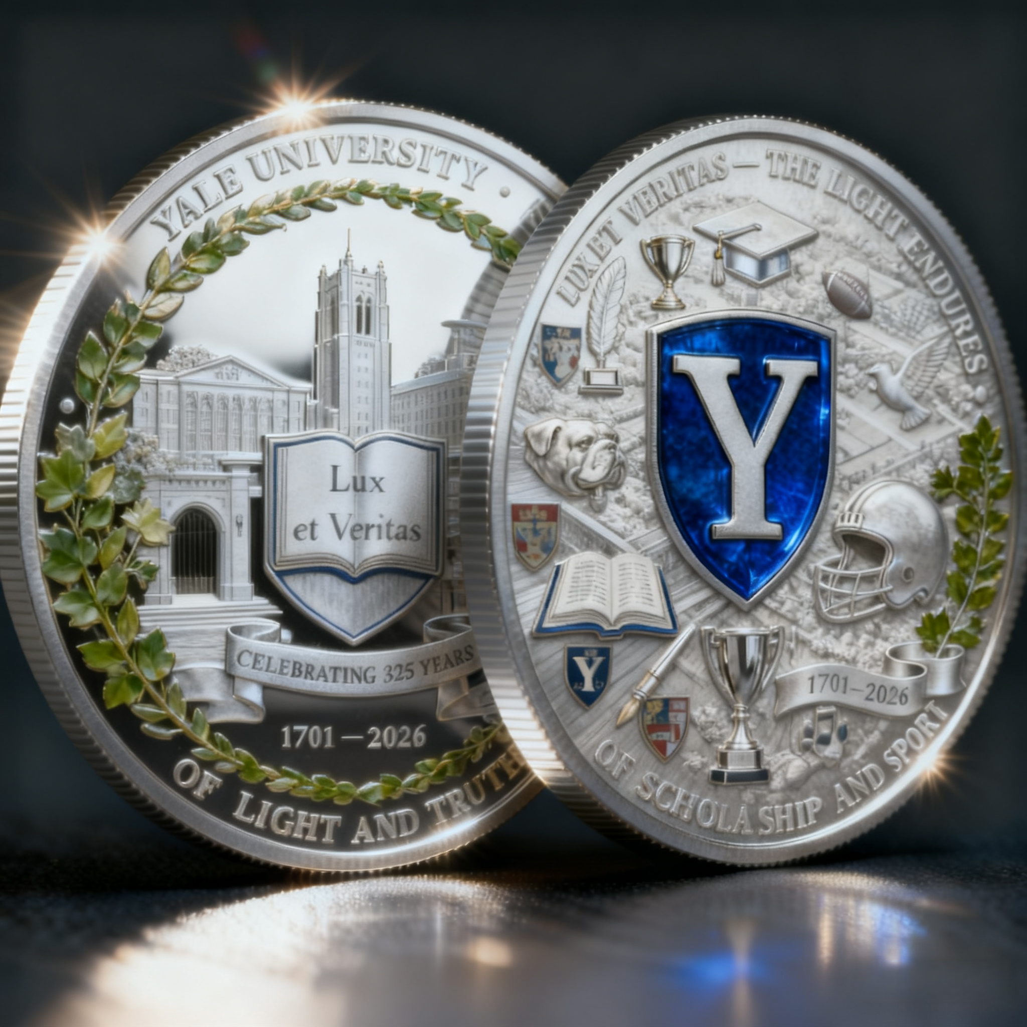 Yale University 325th Anniversary Commemorative Coin